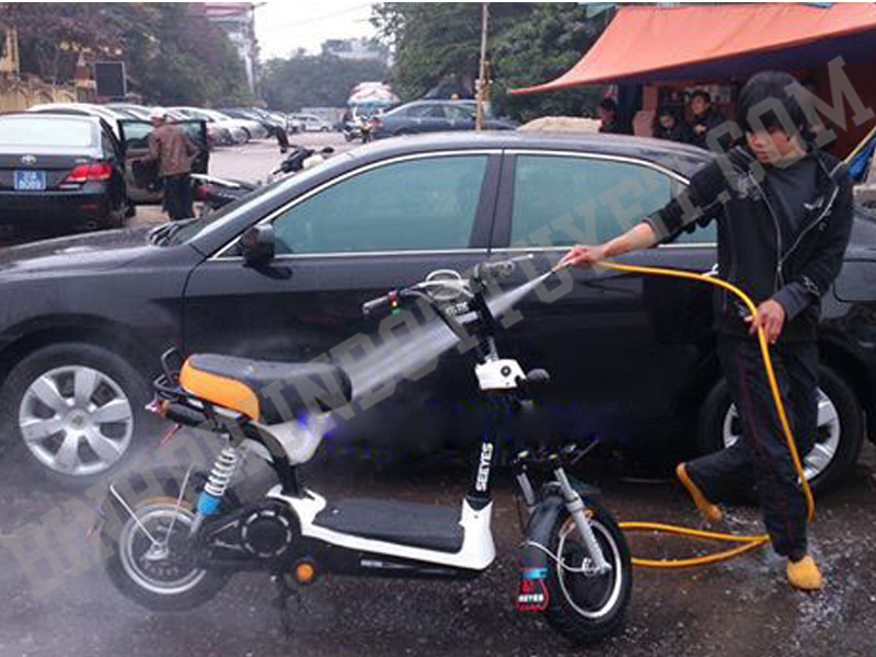 rửa xe đạp điện xong không đi được